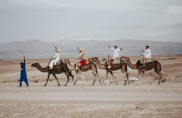 Magical Camel ride at the Agafay Desert.
